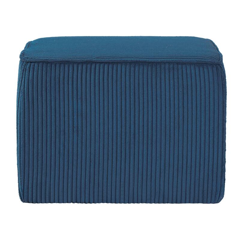 Christopher Knight Home - Mid-Century Modern Upholstered Corduroy Ottoman with Pocket Coil Comfort