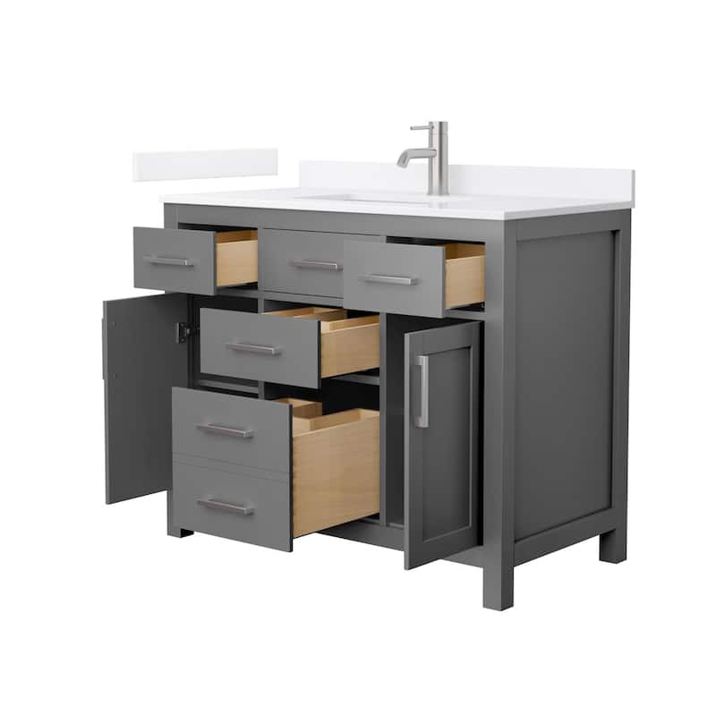 Wyndham Collection WCG2424-42S-QTZ-UNSMXX Beckett 42" Free Standing
