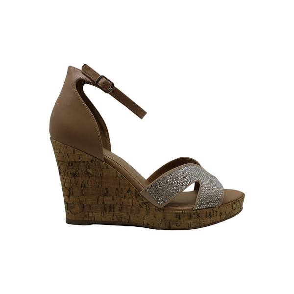Shop Material Girl Womens Bretta2 Leather Peep Toe Casual Platform