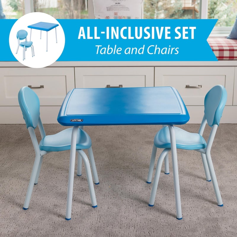 Lifetime Residential Three-Piece Kid's Table and Chairs Set