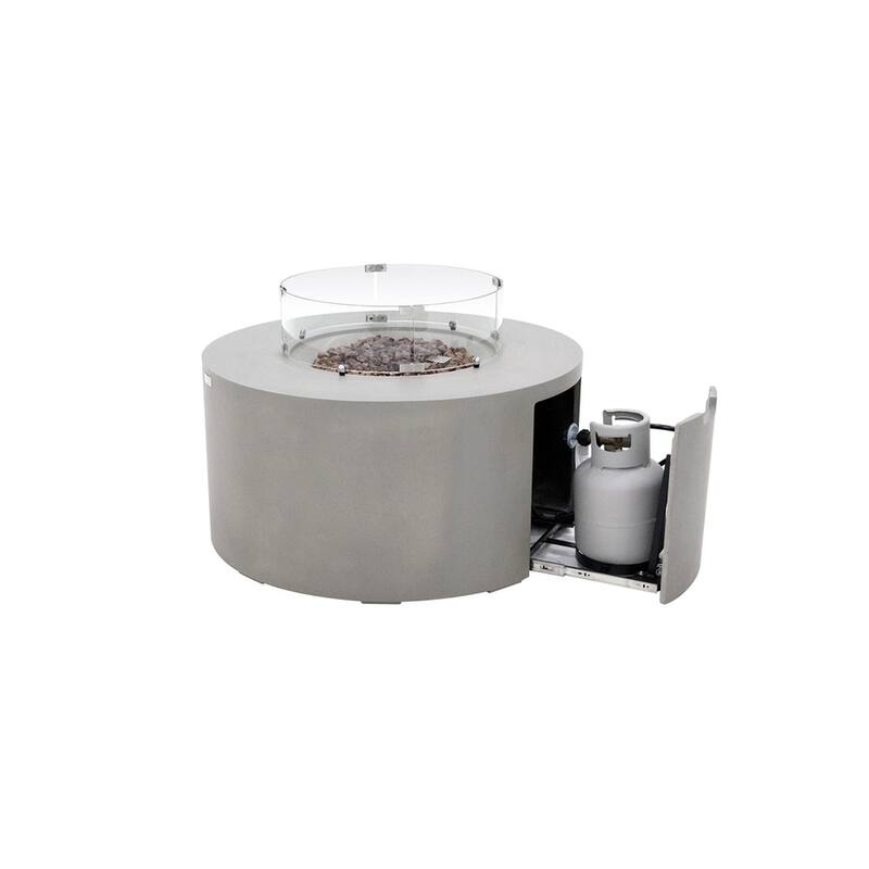 Sol Living Pacaya Round Propane Fire Pit 45,000 BTUs - 43 x 43 Inches - 43 x 43 in.