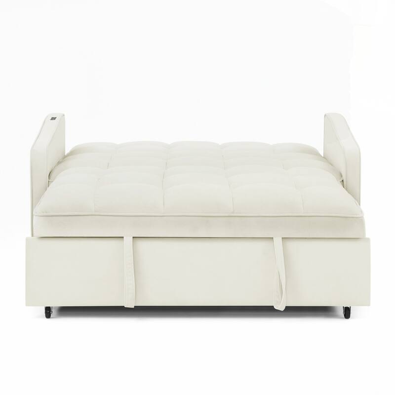 Loveseats Sofa Bed with Pull-out Bed AND Adjsutable Back - 2 Seat