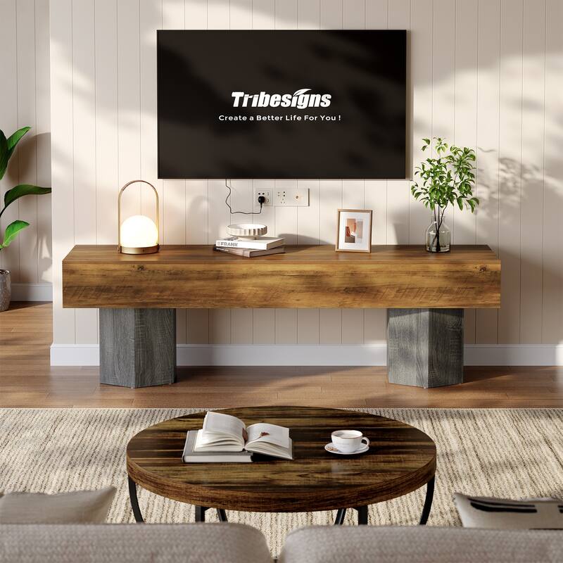 TV Stands for TVs up to 55''/65''/70", TV Media Entertainment Center for Living Room / Bedroom - 62.99" W × 15.75" D × 21.65" H