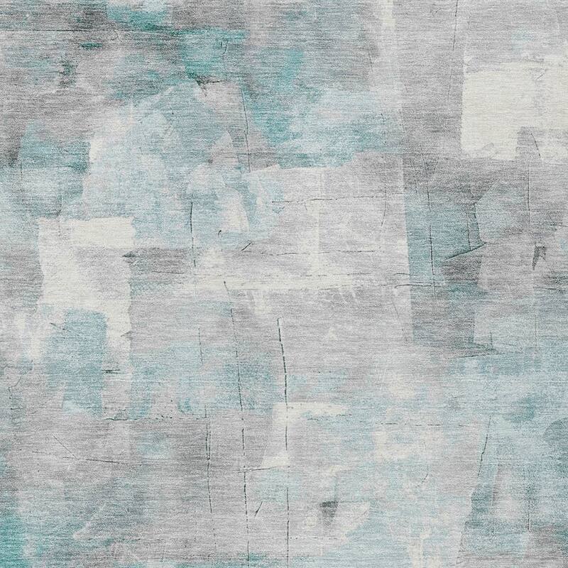 HomeRoots Abstract Transitional Rectangle Outdoor Rug