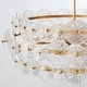 preview thumbnail 10 of 9, KAWOTI 6-Light Drum Glass Chandelier Pendant Lights