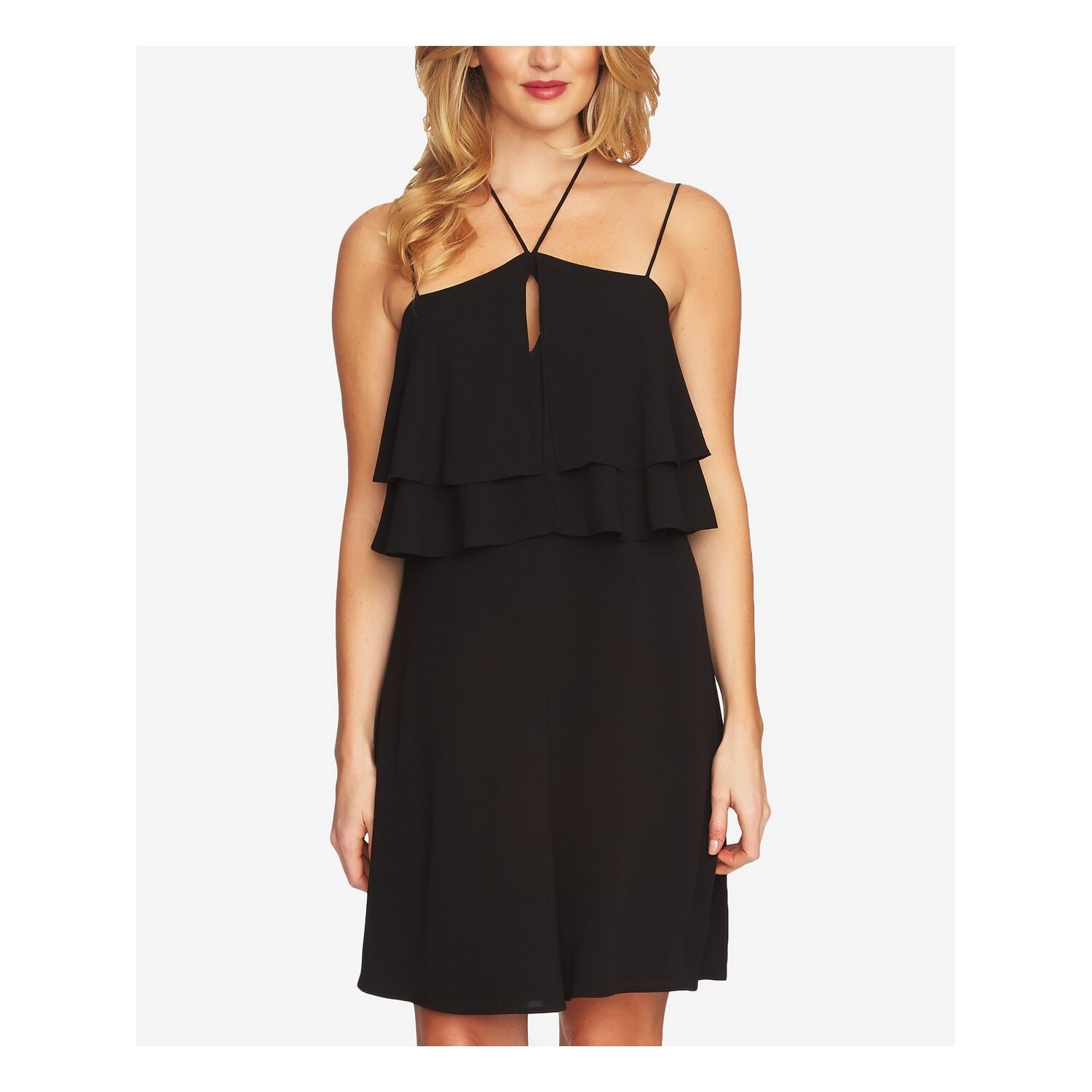 spaghetti strap halter dress