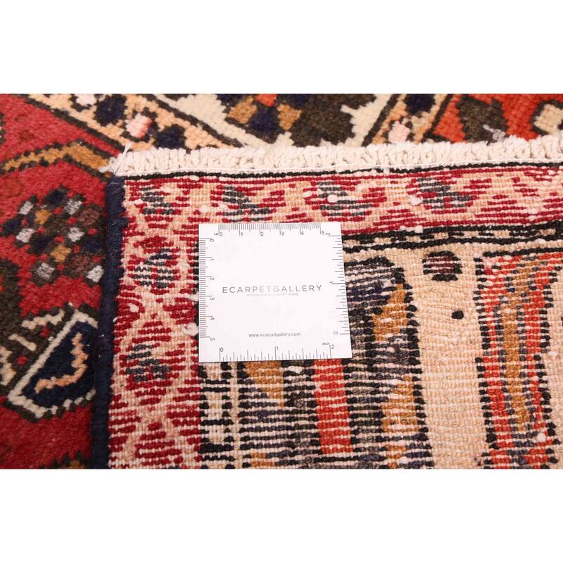 ECARPETGALLERY Hand-knotted Kayseri Vintage Red Wool Rug - 6'9 x 9'3