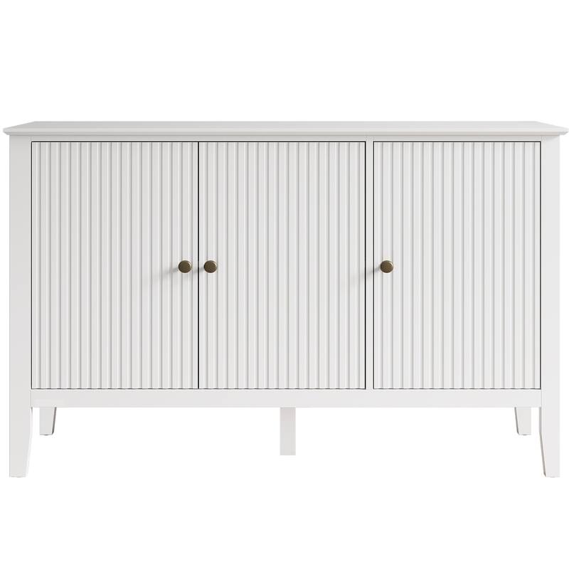 Modern 3-Door Cabinet with Adjustable Shelves