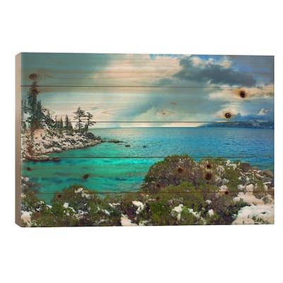 Memorial Point, Lake Tahoe, Nevada I Print On Wood by Tim Fitzharris - Multi-Color