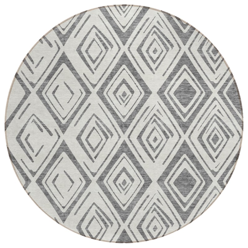 HomeRoots Geometric Transitional Rectangle Outdoor Rug