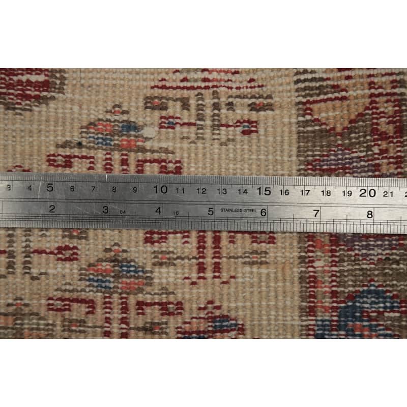 Hand Knotted Oriental 100% Wool Carpet Traditional Tribal Multi-Colored Ardebil Runner Rug - 10' 5'' X 3' 4''