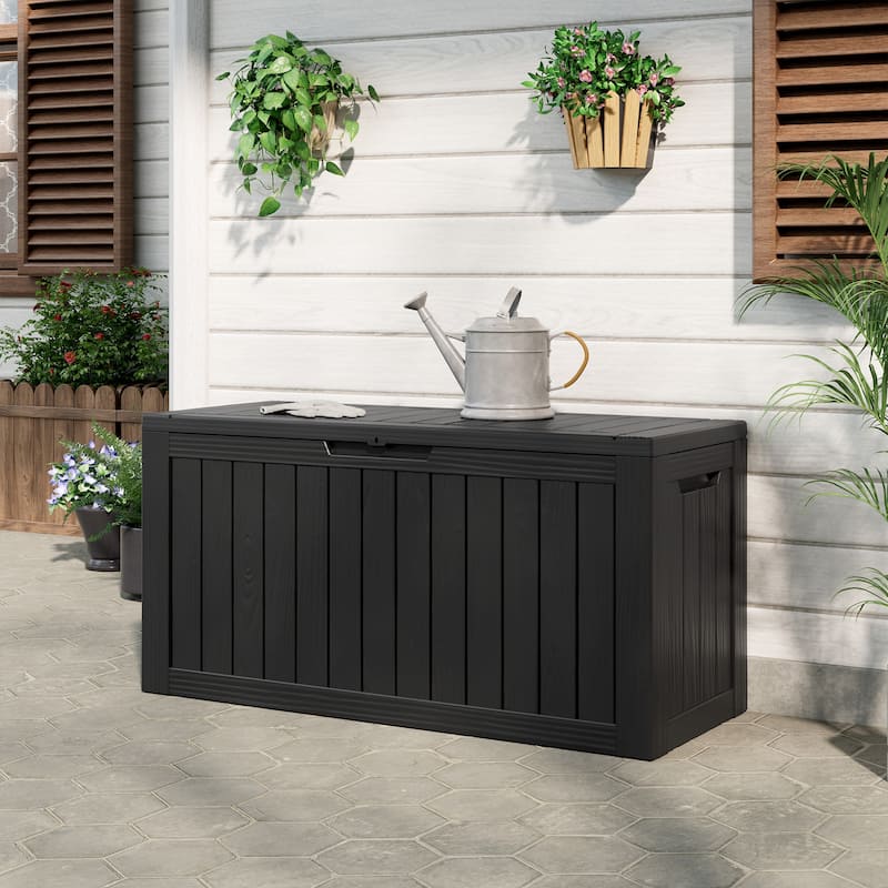 80 Gal. Resin Outdoor Patio Storage Deck Box