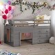 preview thumbnail 21 of 55, Contemporary Design Twin Size Loft Bed with Cabinet and Shelf, Maximized space, Solid Construction & Versatility Galore,聽