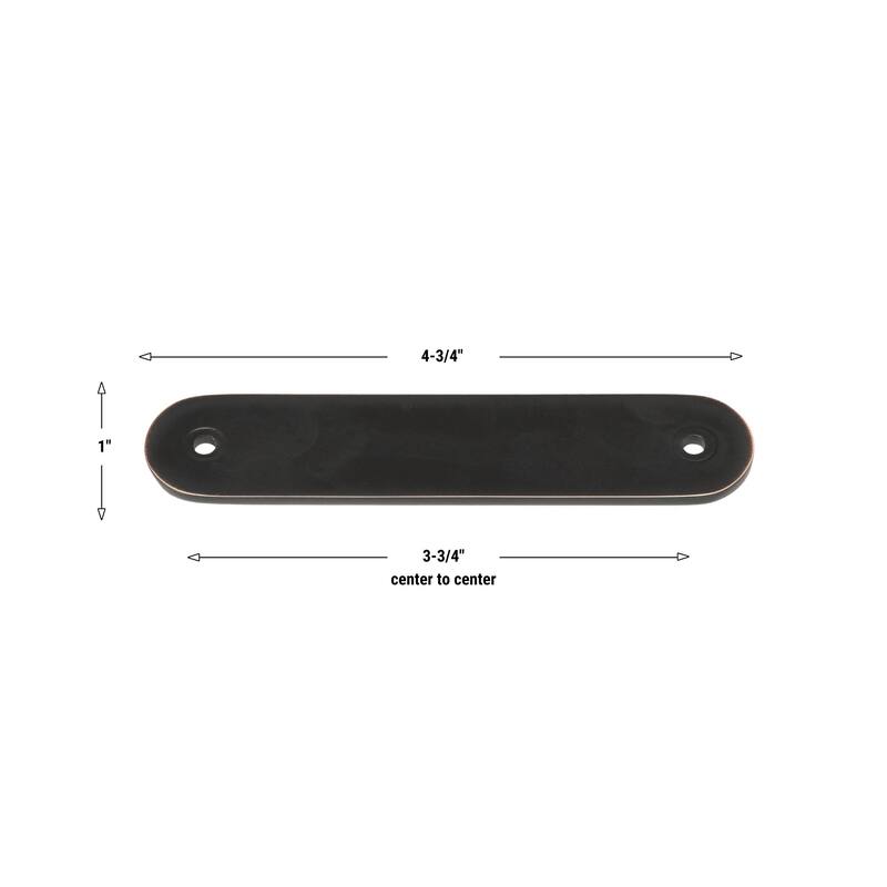 GlideRite 4-3/4 in. Rounded Backplate 3-3/4 in. Center to Center, 5343-96