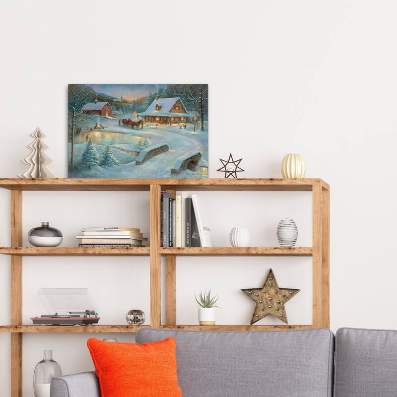 Little Meadows Xmas-Premium Gallery Wrapped Canvas - Ready to Hang