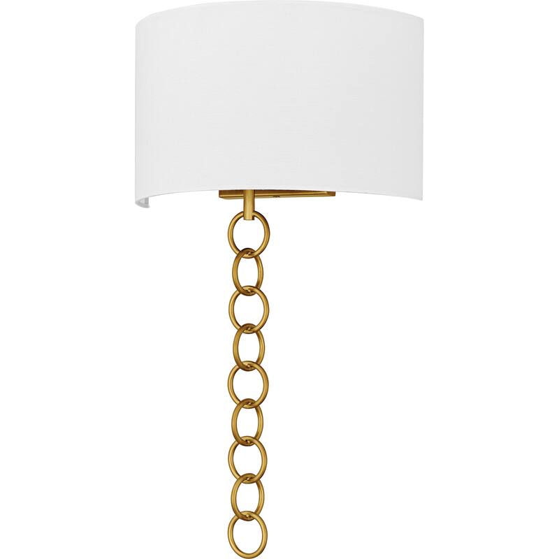 Baynes 2-Light Brushed Gold Wall Sconce