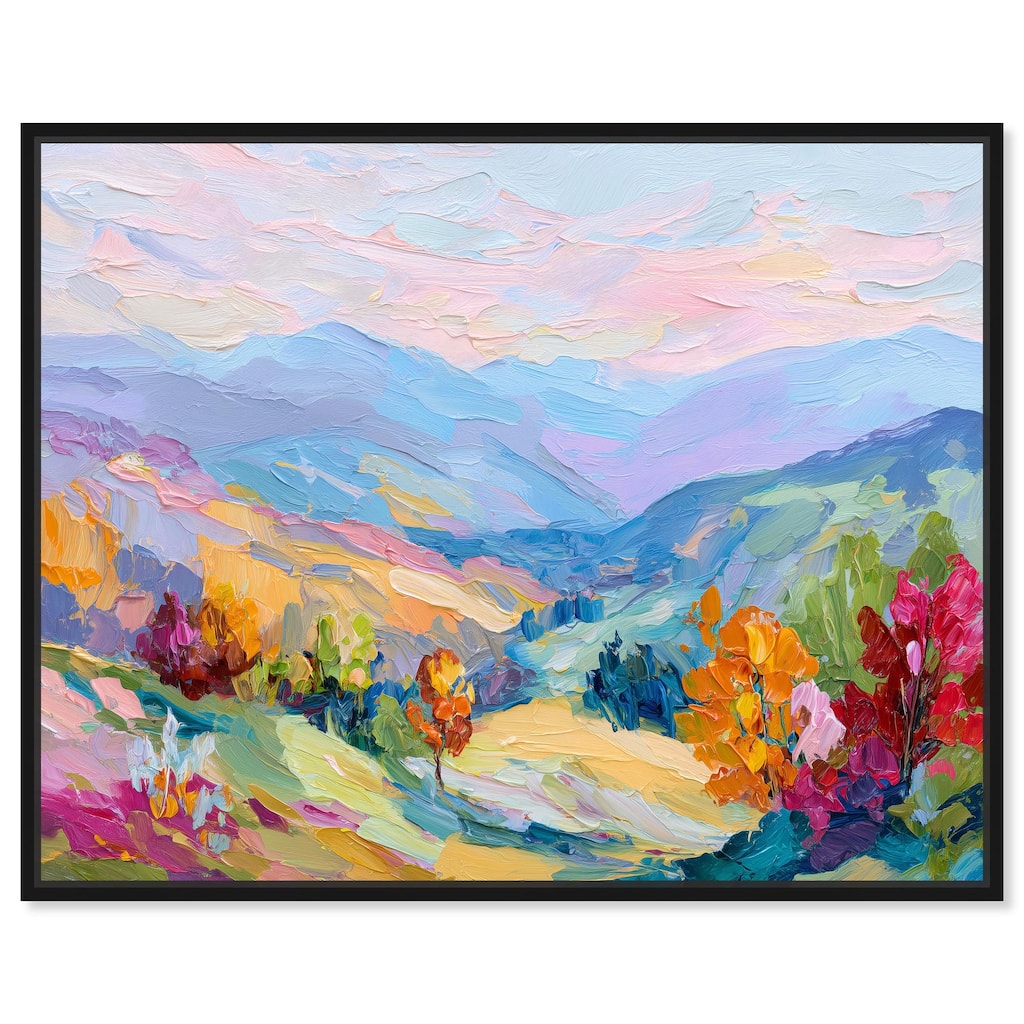 Colorful Valley I Canvas by Art Remedy