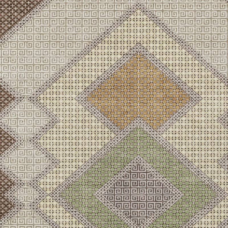 HomeRoots Geometric Transitional Rectangle Outdoor Rug