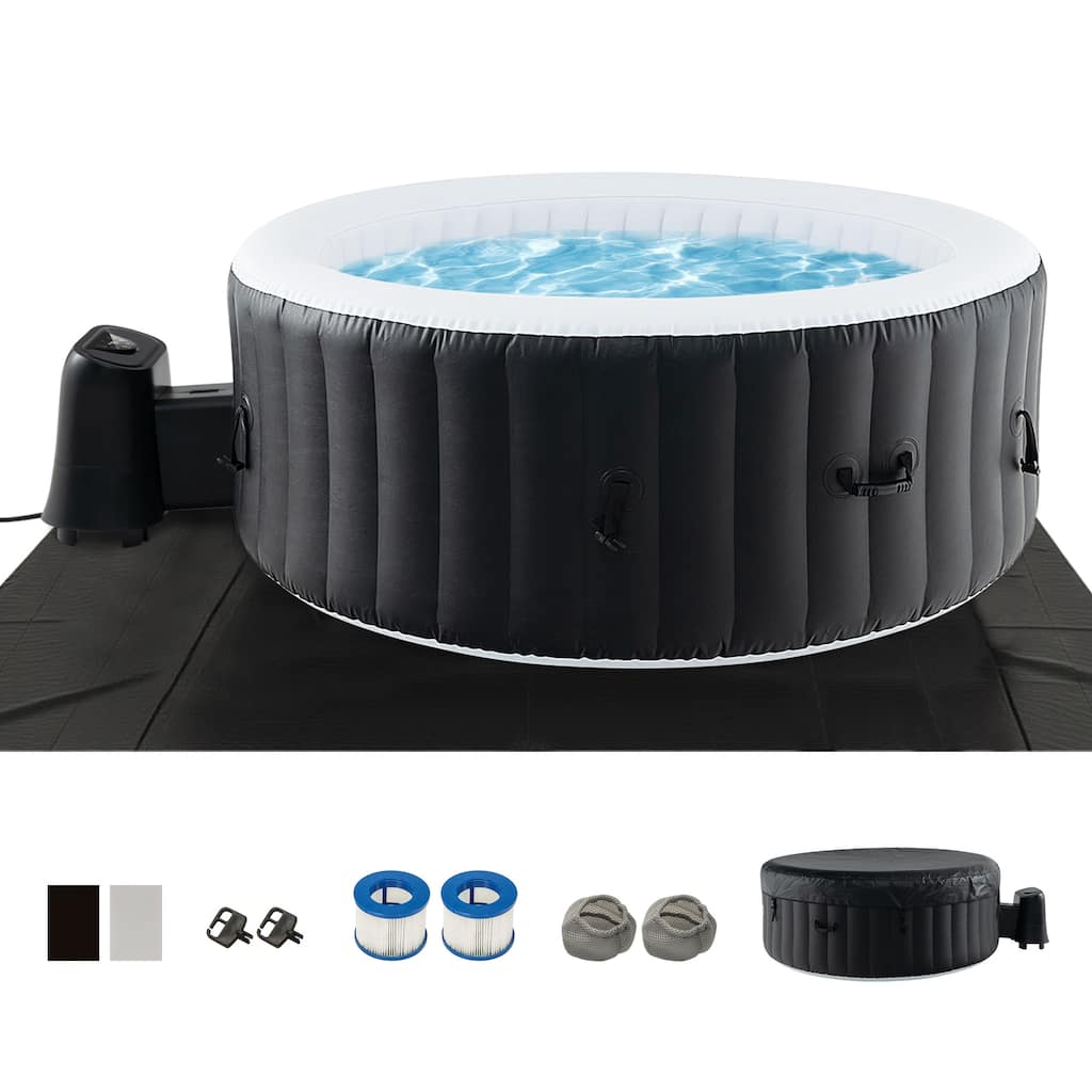 Costway 70" Round SPA Pool Inflatable Hot Tub with 110 Air Jets - See Details