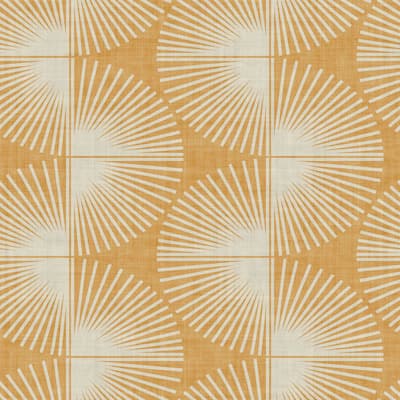 Nicole Miller Fluted Geo Turmeric Peel & Stick Wallpaper