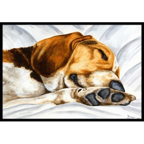 Carolines Treasures AMB1076MAT Beagle Bliss Indoor or Outdoor Mat 18 x 27