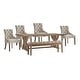 preview thumbnail 16 of 23, Paloma Reclaimed Wood 6-Piece Dining Set by iNSPIRE Q Artisan Beige Linen