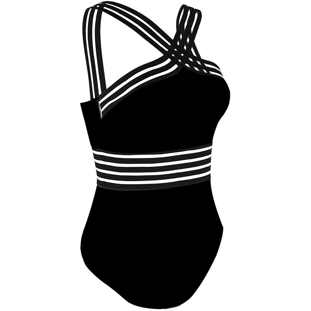 Shop Hilor Women S One Piece Swimwear Front Crossover Swimsuits