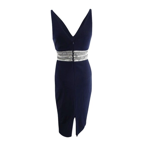 xscape embellished sheath dress