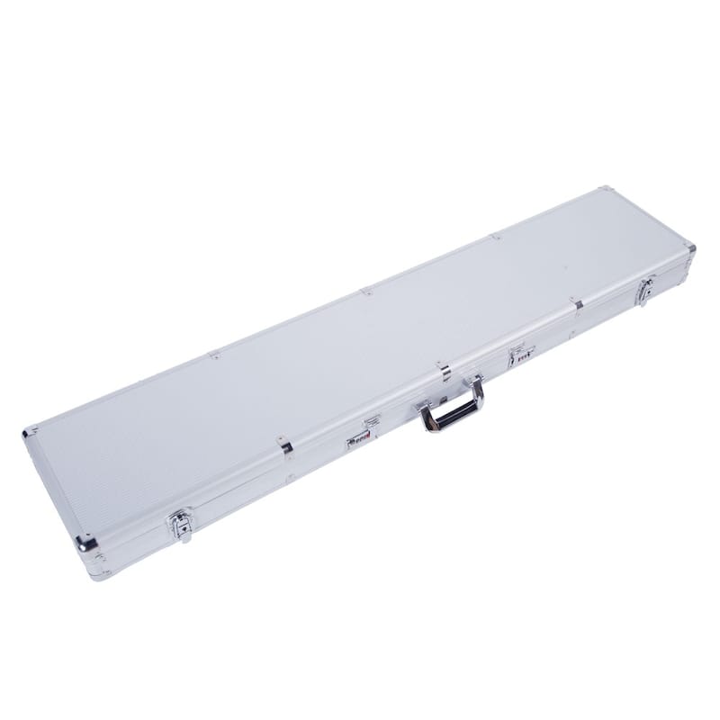 Aluminum Combination Lock Gun Case, Silver - Silver