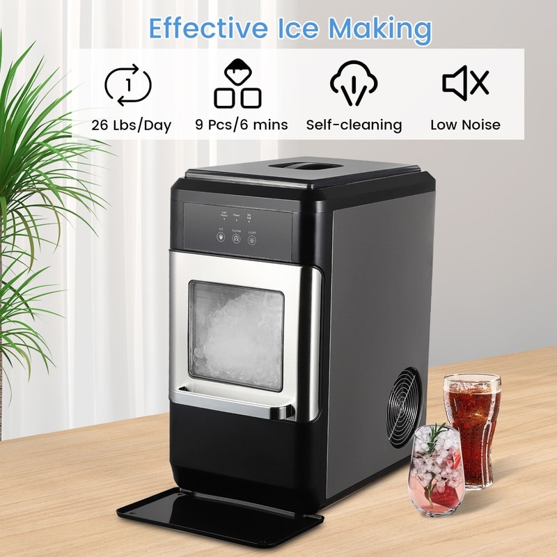 JEREMY CASS 26 Lbs/24h Portable Countertop Ice Maker Machine for Crystal Ice  Cubes with Ice Scoop - Bed Bath & Beyond - 37920360