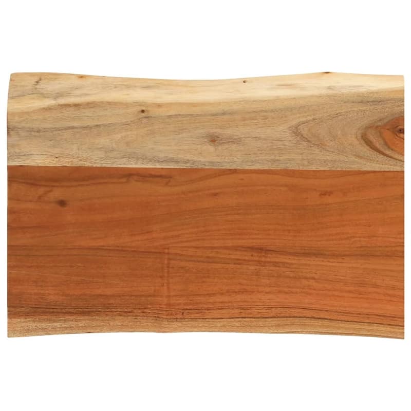 vidaXL Table Top Replacement Board Tabletop Accessory Solid Wood Live Edge - Natural Acacia wood - 23.6" x 15.7"/ 1