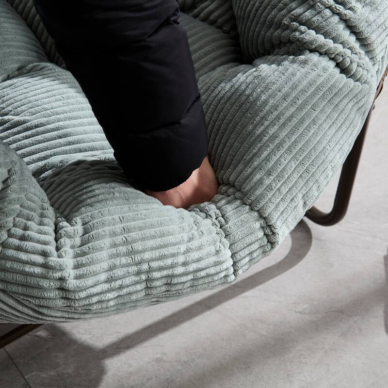 Padded Cushion Wicker Rocking chair for Indoor and Outdoor