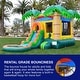 preview thumbnail 8 of 9, HeroKiddo Tropical Breeze Commercial Grade Inflatable Bounce House & Water Slide Combo with Detachable Pool (No Blower Included)