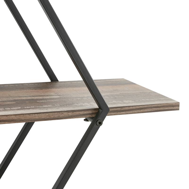 Antigua Crossed Double Diamond Shelf Unit - N/A
