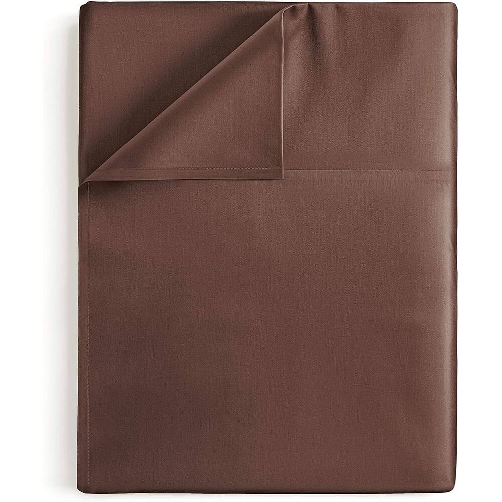 CGK Linens Solid Double Brushed Microfiber Single Flat Sheet/ Top Sheet