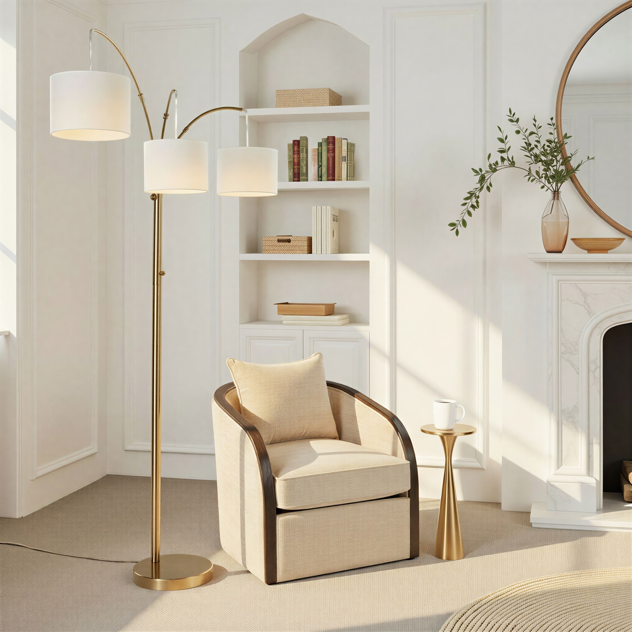 Silver Orchid Wrenley Trio 84" Metal Floor Lamp