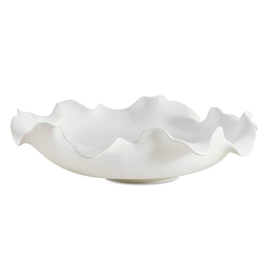 Uttermost 18286 Wave Crest 20" Wide Earthenware Decorative Bowl