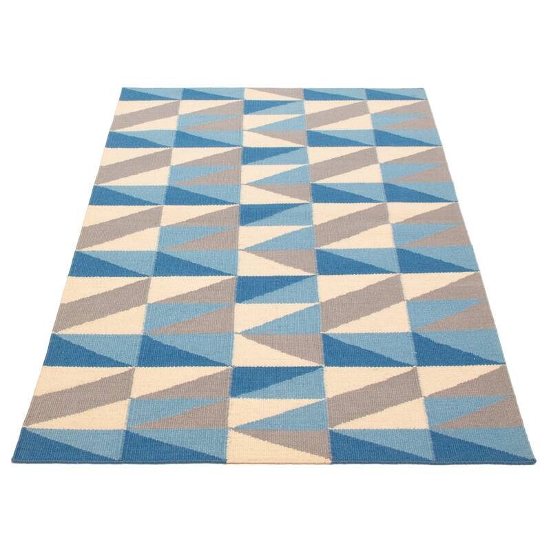 Ankara Blue Kilim 5'1" x 7'11" - 5'1 x 7'11