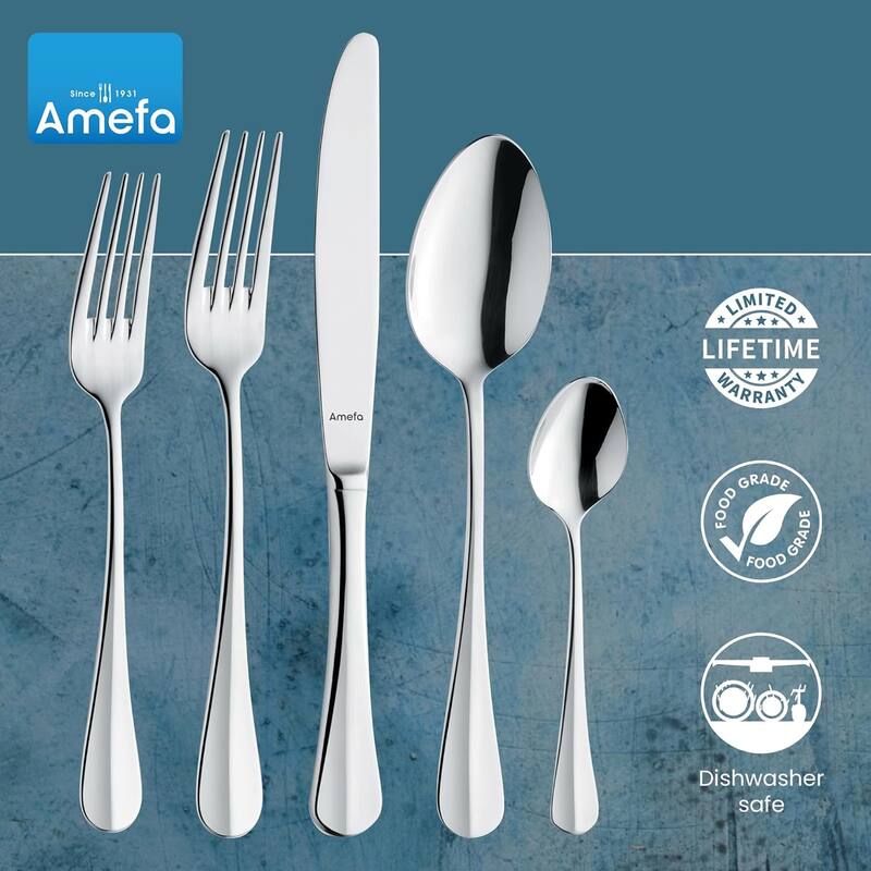 Amefa Baguette 20 Piece 18/10 Stainless Steel Flatware Set