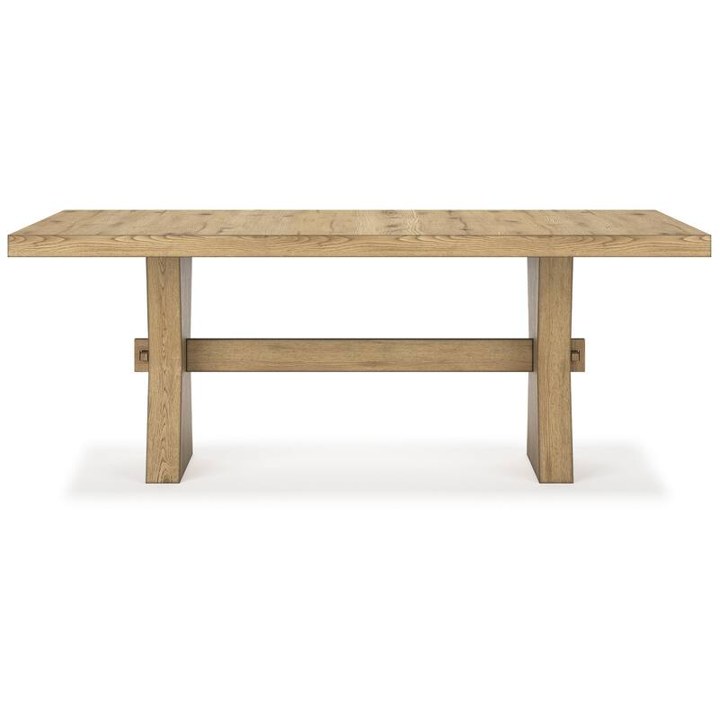 Signature Design by Ashley Galliden Light Brown Dining Table - 44" W x 78" D x 29.75" H