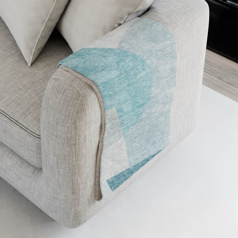 Premium Machine Washable Floral Sherpa Throw Blanket