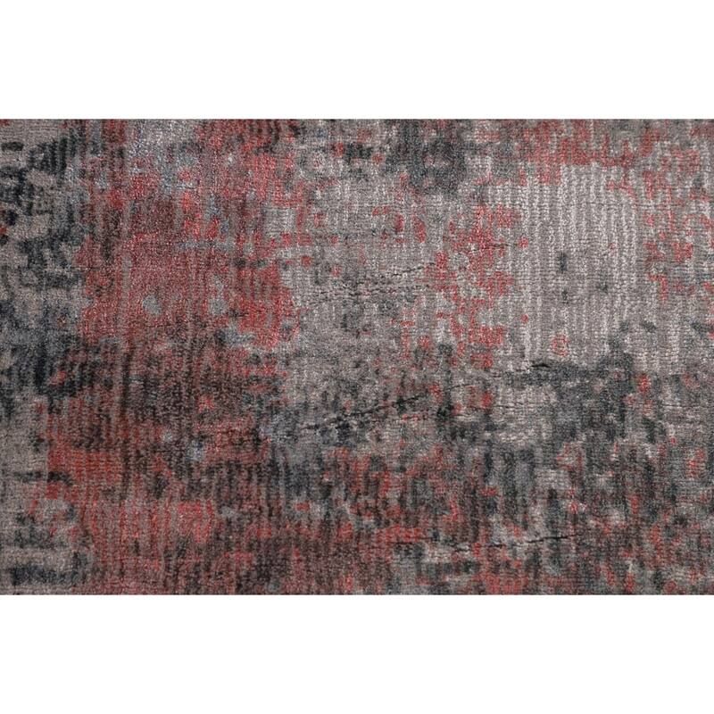 All-Over Abstract Modern Area Rug Hand-Knotted Wool Carpet - 5'3" x 6'10"