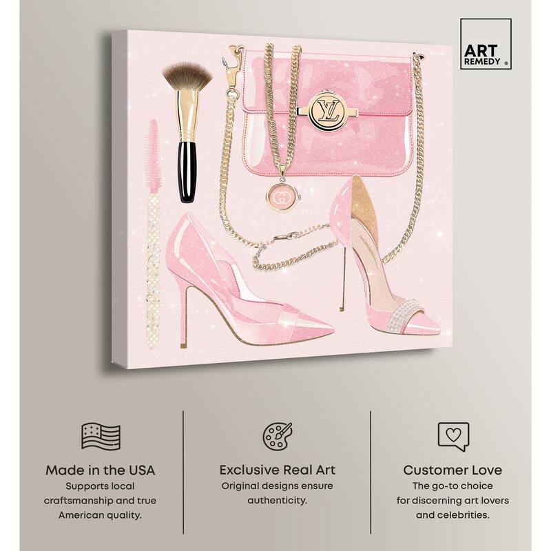 Her Favorite Choices Canvas by Art Remedy, Gallery Wrapped