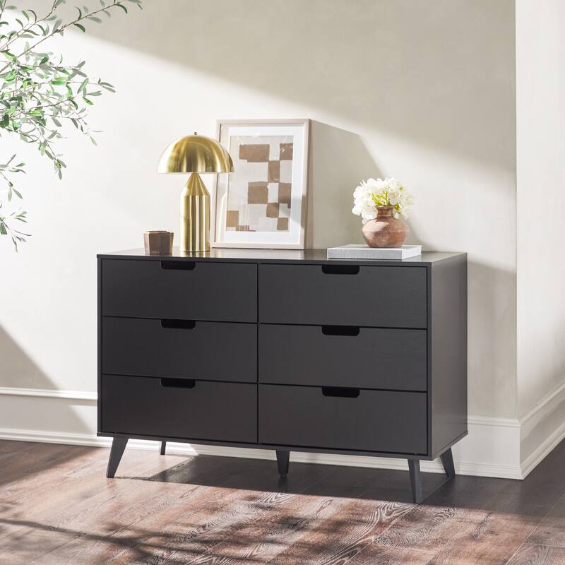 Middlebrook Designs Hans 6 Drawer Dresser with Cut Out Handles