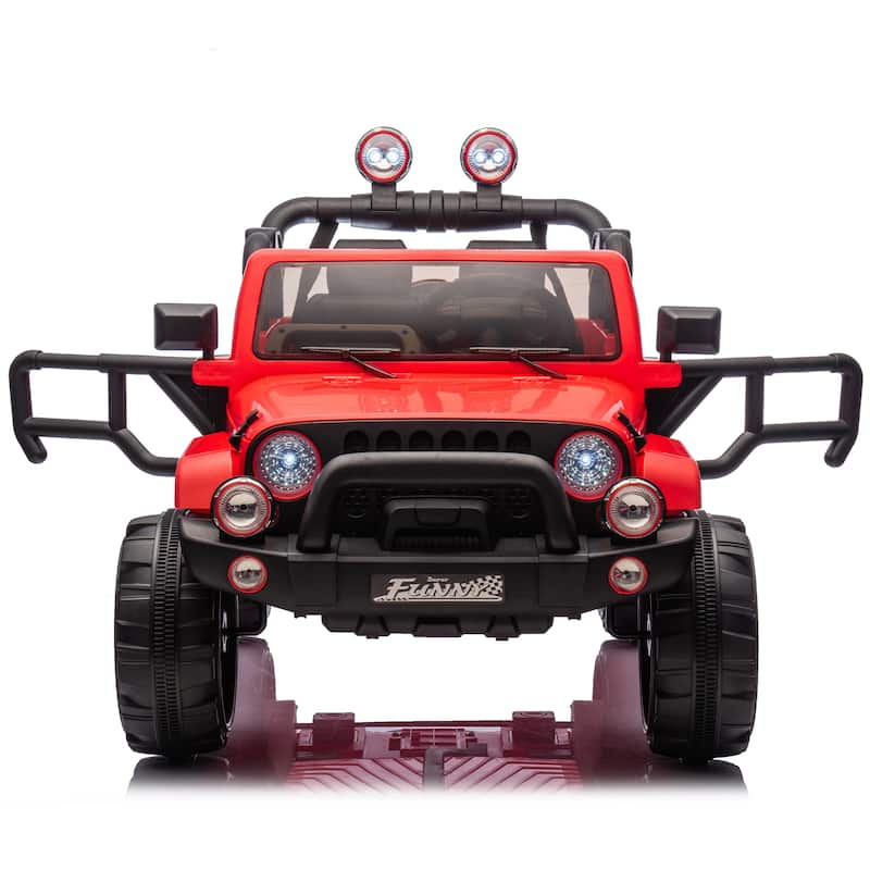 24V Kids Ride On Electric Car W/Parents Control,Seat width 20in,2WD,Rear suspension,Trunk storage,for Kids Aged 3-8