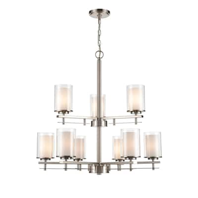 Millennium Lighting Huderson 9 Light Metal Chandelier Ceiling Fixture