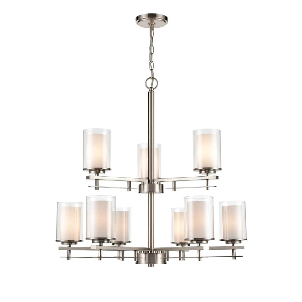 Millennium Lighting Huderson 9 Light Metal Chandelier Ceiling Fixture