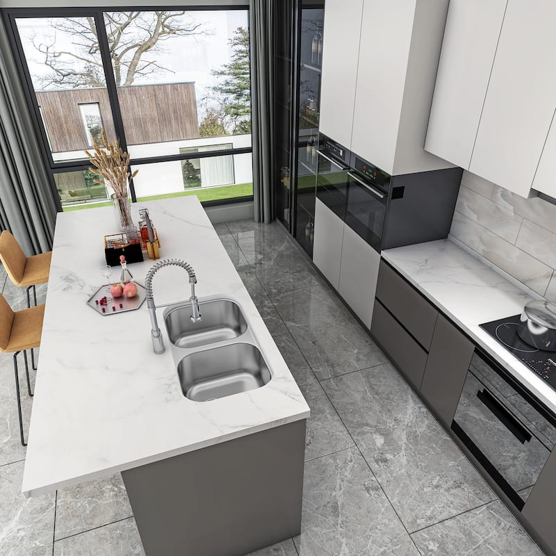 Sinber Undermount Double Bowl 304 Stainless Steel Kitchen Sink