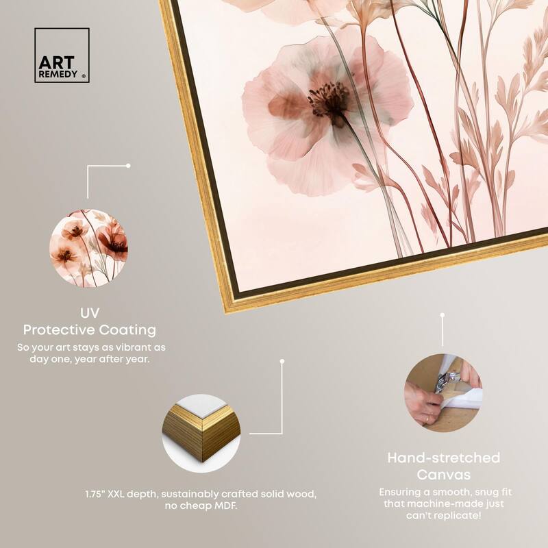 Petal Dye III Canvas by Art Remedy