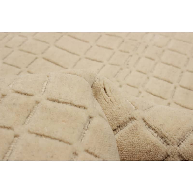 Kashkuli Gabbeh Cream Rug 5'4" x 7'7" - 5'4 x 7'7